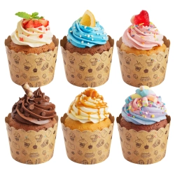Papilotki do muffinek foremki na babeczki papierowe dekoracje urodzinowe 6 sztuk