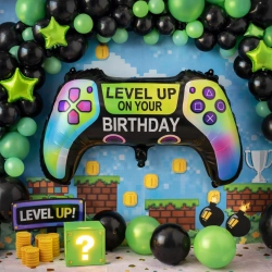 Balon foliowy pad kontroler gra urodziny hel dekoracje urodzinowe