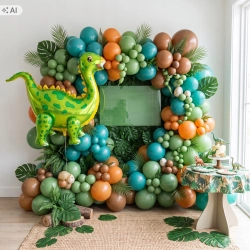 Balon foliowy dinozaur dino 92x58 cm dekoracje urodzinowe party