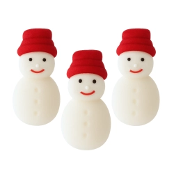 Figurka świąteczna na tort bałwan dekoracje cukrowe święta pierniki 3szt