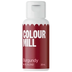 Barwnik olejowy do mas tłustych kremu czekolady czerwony burgund colour mill 20ml