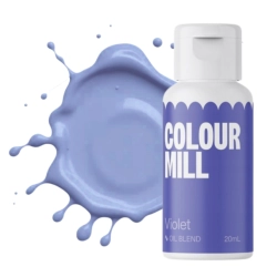 Barwnik olejowy do mas tłustych kremu czekolady violet fioletowy colour mill 20ml