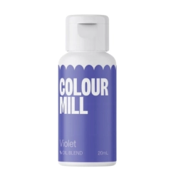 Barwnik olejowy do mas tłustych kremu czekolady violet fioletowy colour mill 20ml