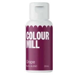 Barwnik olejowy do mas tłustych kremu czekolady fioletowy grape colour mill 20ml