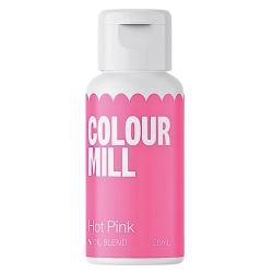 Barwnik olejowy do mas tłustych kremu czekolady różowy hot pink colour mill 20ml