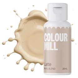Barwnik olejowy do mas tłustych kremu czekolady beżowy latte colour mill 20ml