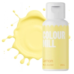 Barwnik olejowy do mas tłustych kremu czekolady żółty lemon colour mill 20ml