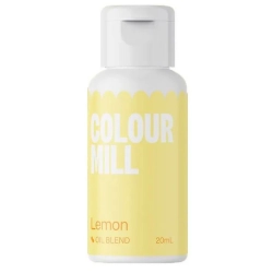 Barwnik olejowy do mas tłustych kremu czekolady żółty lemon colour mill 20ml