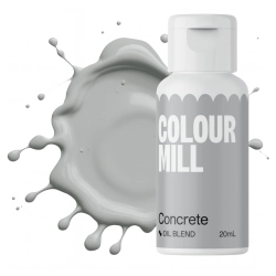 Barwnik olejowy do mas tłustych kremu czekolady szary concrete colour mill 20ml