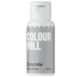 Barwnik olejowy do mas tłustych kremu czekolady szary concrete colour mill 20ml