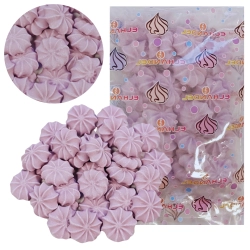 Posypka na tort bezy cukrowe beziki fioletowe ozdoby dekoracje urodzinowe 100g