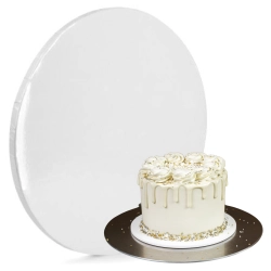 Podkład pod tort 30 cm gruby biały podkładka pod tort trwały sztywny