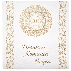 Bieżnik komunijny IHS Pierwsza Komunia Święta ozdoby na stół 5m 40cm