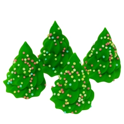 Figurki cukrowe dekoracja Boże Narodzenie Święta choinka zielona 4 szt