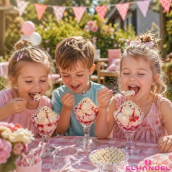 Posypka na tort lody 500g chrupki ryżowe w czekoladzie białe kulki na babeczki