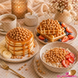 Posypka na tort lody 250g chrupki ryżowe w czekoladzie słony karmel kulki na babeczki