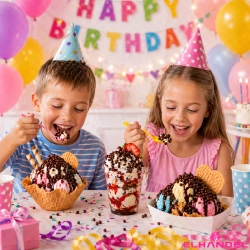 Posypka na tort lody 50g chrupki ryżowe w czekoladzie deserowej kulki na babeczki