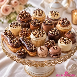 Posypka na tort lody 500g chrupki ryżowe w czekoladzie białej mlecznej deserowej kulki na babeczki