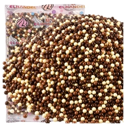 Posypka na tort lody 500g chrupki ryżowe w czekoladzie białej mlecznej deserowej kulki na babeczki