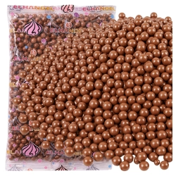 Posypka na tort lody 500g chrupki ryżowe w czekoladzie białe kulki na babeczki