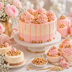 Posypka na tort lody 500g chrupki ryżowe w czekoladzie słony karmel kulki na babeczki