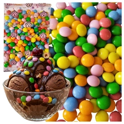 Posypka na tort 50g drażetki kolorowe z czekoladą lentilki na lody gofry