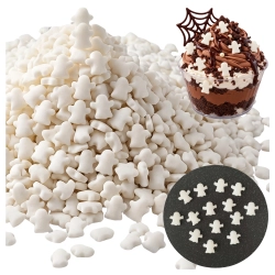 Posypka na tort 1kg duch halloween dekoracje cukrowe na babeczki duszki