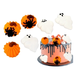 Figurka cukrowa dekoracje halloween dynie duszek ozdoby na tort