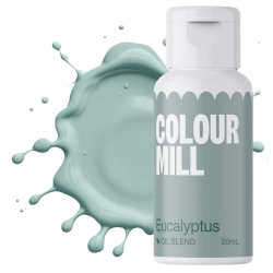 Barwnik olejowy do mas tłustych kremu czekolady zielony eucalyptus colour mill 20ml