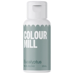 Barwnik olejowy do mas tłustych kremu czekolady zielony eucalyptus colour mill 20ml