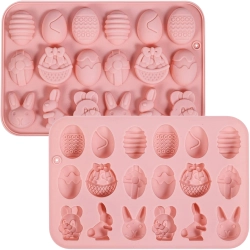 Forma silikonowa do czekolady na żelki kosz pisanki zając jajka praliny Wielkanoc