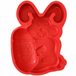 Forma silikonowa Wielkanoc zając z pisanką królik foremka wielkanocna do pieczenia
