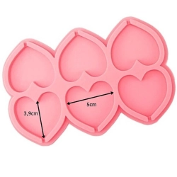 Forma silikonowa do lizaków serce foremka do izomaltu czekolady