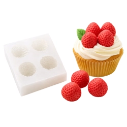 Forma silikonowa do masy cukrowej żelek ozdoby na tort truskawki