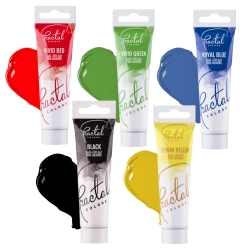 Barwniki spożywcze w żelu do tortu fractal tubka zestaw 5szt