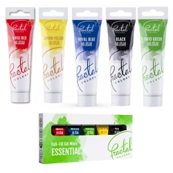 Barwniki spożywcze w żelu do tortu fractal tubka zestaw 5szt