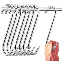 Haki do wędzenia mięsa ryb szynki hak wędliniarski do kiełbasy zestaw 20 szt