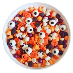 Posypka cukrowa na tort halloween beziki oczy dynie maczek kofetti 50g
