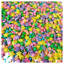 Posypka cukrowa konfetti karnawał do dekoracji mix 1kg