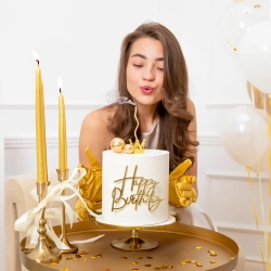 Korona na tort mini ozdoba dla księżniczki dekoracje na tort złota ze srebrnymi kryształkami