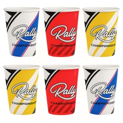 Kubeczki papierowe 6 sztuk wyścigi ozdoby na stół dekoracje urodzinowe