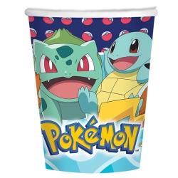 Kubeczki kolorowe jednorazowe Pokemon 8x
