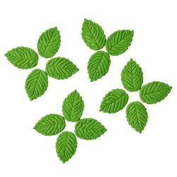 Liście na tort 15 sztuk listki cukrowe zielone dekoracje komunijne urodziny