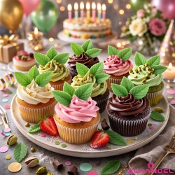 Liście na tort 10 sztuk listki waflowe zielone dekoracje komunijne urodziny wesele