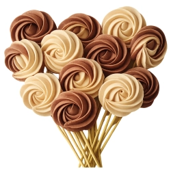 Lizaki bezowe 12 sztuk topper dekoracje na tort komunijny urodziny