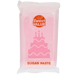 Masa cukrowa 200g Sweet VALUE lukier plastyczny różowy do dekoracji tortu ciast