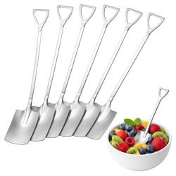 Łyżeczki do herbaty kawy monoporcji cukru łopata ozdobne gadżet 6 sztuk