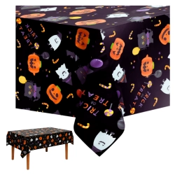 Obrus na stół halloween dekoracje ozdoby halloween dynia kot
