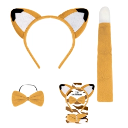 Opaska lisek kostium przebranie strój lis karnawał urodziny przyjęcie akcesoria 1szt