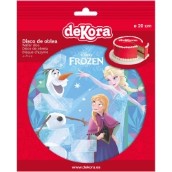 Opłatek waflowy dysk ozdoby na tort Elsa Frozen Kraina lodu dekoracje urodzinowe